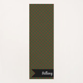 Fraser of Castle Leathers Tartan Kariertes Muster Yogamatte (Vorderseite)