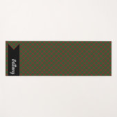 Fraser of Castle Leathers Tartan Kariertes Muster Yogamatte (Vorderseite (Horizontal))