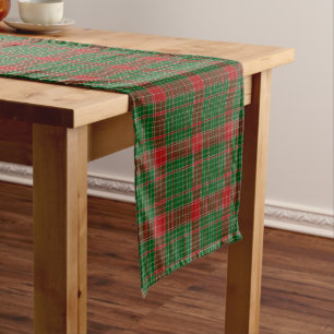 Fraser of Castle Leathers Tartan Kurzer Tischläufer