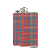 Fraser of Lovat Blue and Coral Ancient Tartan Flachmann (Links)