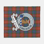 Fraser of Lovat Clan Abzeichen Tartan Kariert Fleecedecke (Vorderseite (Horizontal))
