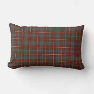 Fraser of Lovat Reproduktion Tartan Dunkelrotes Ka Lendenkissen