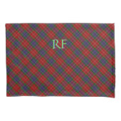 Fraser Offizielles Tartan mit Monogramm/Name Kissenbezug (Vorderseite-Links)