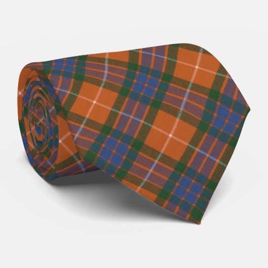 Fraser Red Ancient Original Scottish Tartan Krawatte (Gerollt)