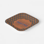 Fraser Red Scottish Clan Tartan Christmas Pappteller (Gewinkelt)