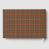 Fraser Red Weathered Original Scottish Tartan Gästebuch (Rückseite)