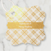 Fraser Red Weathered Original Scottish Tartan Geschenkanhänger (Vorderseite)