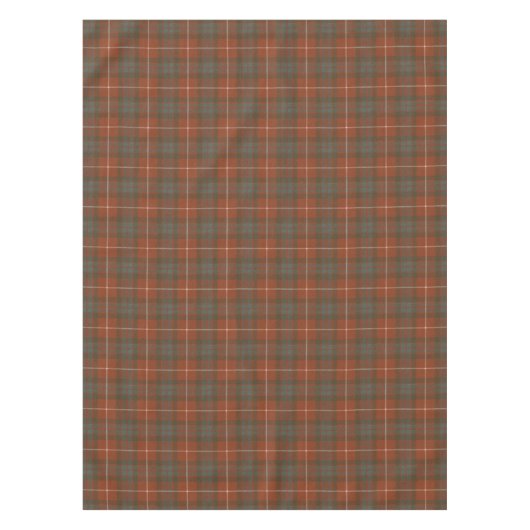 Fraser Red Weathered Original Scottish Tartan Tischdecke (Vorderseite)