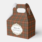 Fraser Red Weathered Scottish Tartan Geschenkschachtel (Vorderseite)