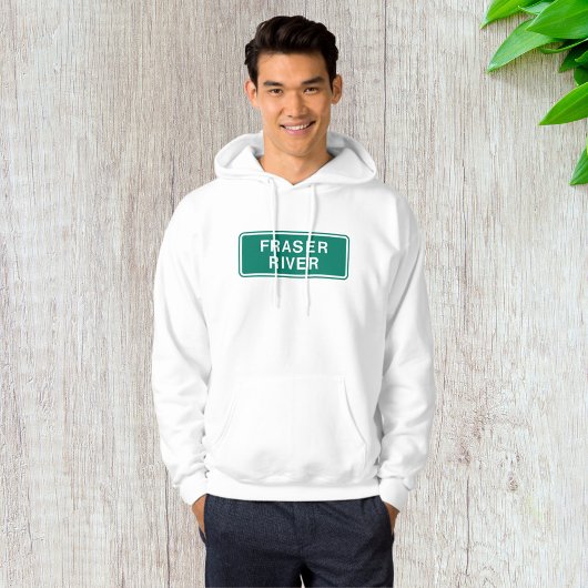 Fraser River Highway Sign British Columbia Kanada Hoodie