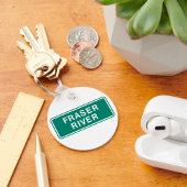 Fraser River Highway Sign British Columbia Kanada Schlüsselanhänger