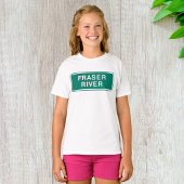 Fraser River Highway Sign British Columbia Kanada T-Shirt
