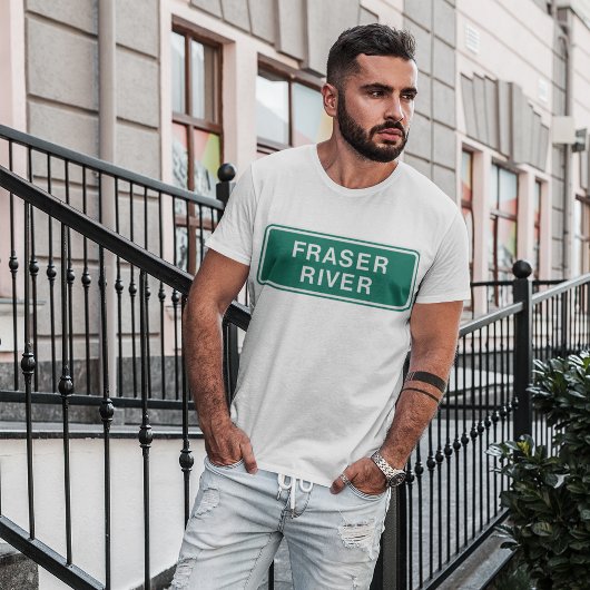 Fraser River Highway Sign British Columbia Kanada T-Shirt