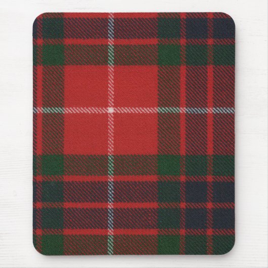 Fraser roter moderner Tartan Mousepad (Vorne)