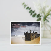 Fraser - S.S.Maheno Wrack - Australien - Postkarte (Stehend Vorderseite)