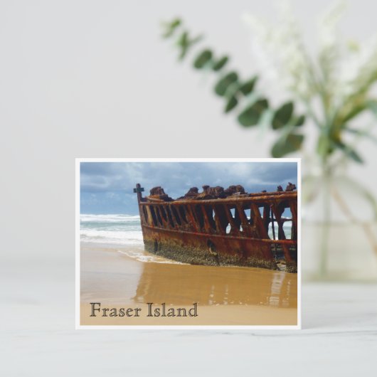 Fraser-Schiffswrack Postkarte (Stehend Vorderseite)
