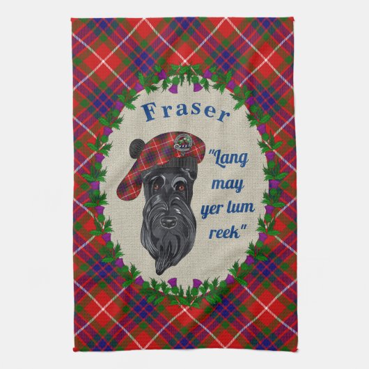 Fraser Scottie Dog Küchentuch (Vertikal)