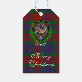 Fraser Scottish Clan Tartan & Crest Geschenkanhänger