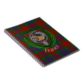 Fraser Scottish Clan Tartan & Crest Notizblock (Rechte Seite)
