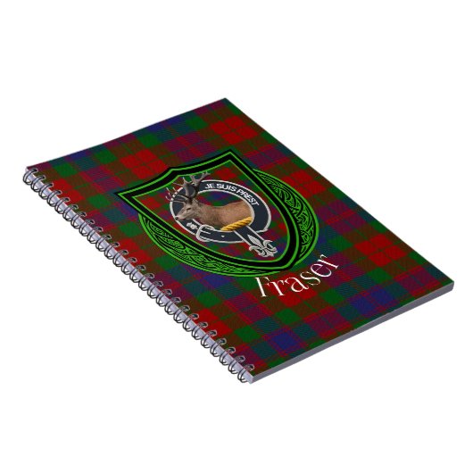 Fraser Scottish Clan Tartan & Crest Notizblock (Rechte Seite)