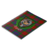 Fraser Scottish Clan Tartan & Crest Notizblock (Linke Seite)