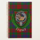 Fraser Scottish Clan Tartan & Crest Planer (Vorderseite)