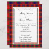Fraser Scottish Wedding Einladung (Vorne/Hinten)