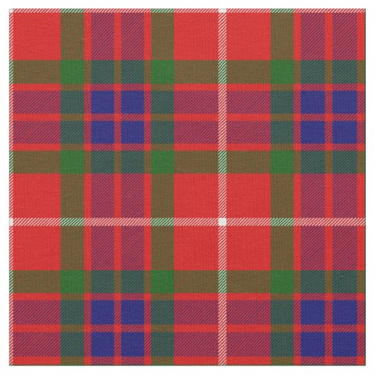 Fraser Tartan-Druck Stoff (Nahaufnahme)