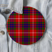 Fraser tartan red blue lila kariert button (Beispiel)