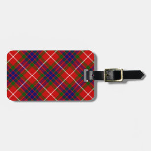 Fraser tartan red blue lila kariert gepäckanhänger