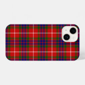Fraser tartan red blue lila kariert iPhone hülle (Rückseite (Horizontal))