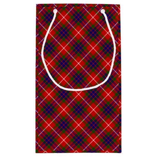 Fraser tartan red blue lila kariert kleine geschenktüte (Rückseite)