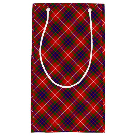 Fraser tartan red blue lila kariert kleine geschenktüte (Vorderseite)