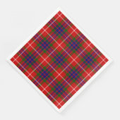 Fraser tartan red blue lila kariert serviette (Ecke)