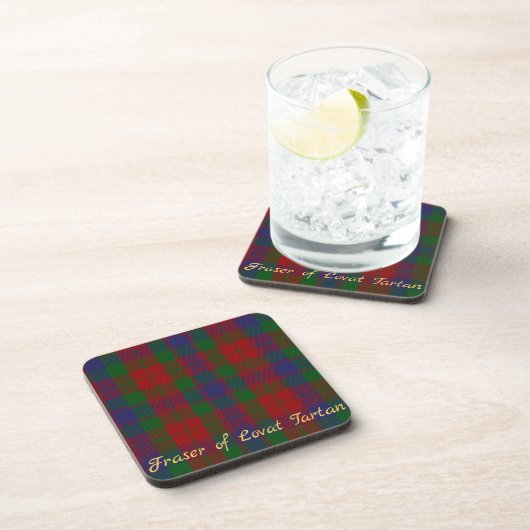 Fraser Tartan Untersetzer Hochzeitsgeschenk Set 6 (Rechte Seite)