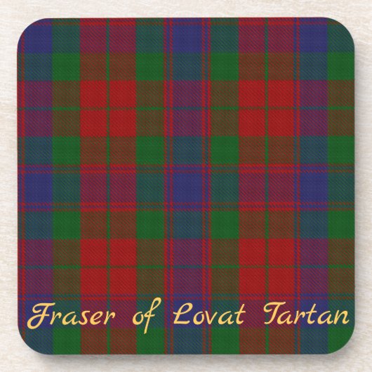 Fraser Tartan Untersetzer Hochzeitsgeschenk Set 6 (Vorderseite)