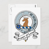 Fraser von Lovat Clan Abzeichen Postkarte (Vorne/Hinten)