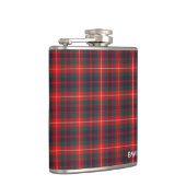 Fraser von Lovat Clan Tartan Monogram Flachmann (Rechts)