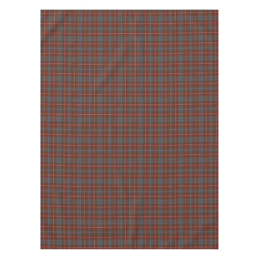 Fraser von Lovat Mute Red and Blue Tartan Tischdecke (Vorderseite)