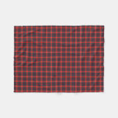 Fraser von Lovat Red and Navy Blue Modern Tartan Fleecedecke (Vorderseite (Horizontal))