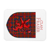 Fraser von Lovat Tartan Scottish Kariert Magnet (Horizontal)