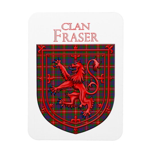 Fraser von Lovat Tartan Scottish Kariert Magnet (Vertikal)