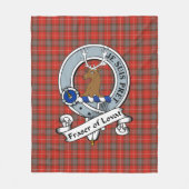 Fraser Weathered (Fraser of Lovat) Clan Abzeichen Fleecedecke (Vorderseite)