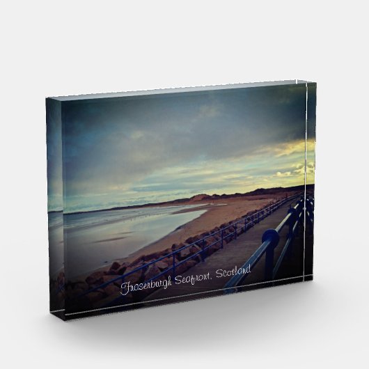 Fraserburgh Bay Seafront Walk, Schottland Fotoblock (Links)