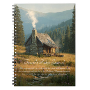 Fraser's Ridge Cabin Sassenach Notizblock
