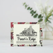 Fraser's Ridge Homestead Quilt Outlandish Postcard Postkarte (Stehend Vorderseite)