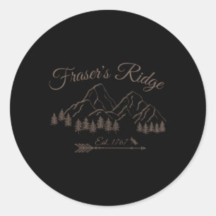 Fraser's Ridge North Carolina Est1767 Runder Aufkleber
