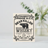Fraser's Ridge Whisky Postkarte (Stehend Vorderseite)