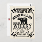 Fraser's Ridge Whisky Postkarte (Vorne/Hinten)
