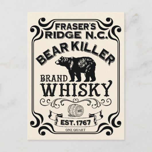 Fraser's Ridge Whisky Postkarte (Vorderseite)